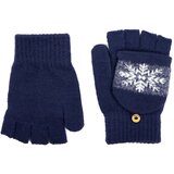 Art of Polo Unisex&#039;s Gloves rk23369-6 White/Navy Blue cene