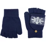 Art of Polo Unisex's Gloves rk23369-6 White/Navy Blue