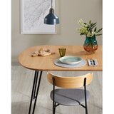 Kave Home Proširiv blagovaonski stol u dekoru hrasta u prirodnoj boji 100x170 cm Novac – | shoptok.hr