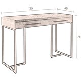 Dutchbone Črna stranska mizica 45x120 cm Class – | Shoptok.si