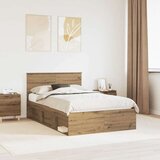  Konstrukcija postelje Oreh 120 x 200 cm Masivno borovo les, (5000104287) | Shoptok.si
