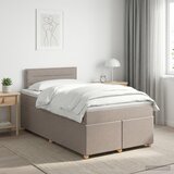  Boxspring krevet s madracem Sivosmeđa 120 x 200 cm Tkanina Cijene