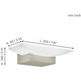Eglo metrass zidna/1, led, 5,6w, 680lm, nikl-mat/bela M539JNA | Eponuda.com