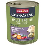animonda GranCarno Adult Superfoods 6 x 800 g - Jagnjetina + amarant, brusnice, lososovo olje | shoptok.hr