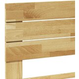  Okvir kreveta uzglavljem bez madraca 120x200 cm puno drvo hrast | shoptok.hr