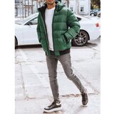 DStreet green men's quilted winter jacket TX4215