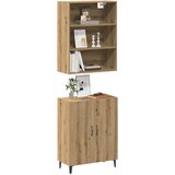 vidaXL Komoda s stensko omaro artisan hrast 60x31x60 cm inženirski les Cene