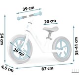 Nukido Light Flee bicikl bez pedala, bijeli | shoptok.hr
