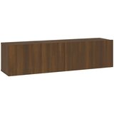  Zidni TV ormarić smeđi hrast 120x30x30 cm konstruirano drvo | shoptok.hr