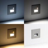  LED svetiljka za stepenište sa senzorom pokreta LED/1,5W/230V 3000/4000/6000K siva | Eponuda.com