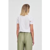 Marisse White Blouse With Crochet Appliqué | shoptok.hr