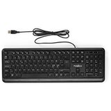 Nedis 104 gumbi Nizozemska postavitev Žična tipkovnica USB-A QWERTY, Črna, (5000087290) | Shoptok.si