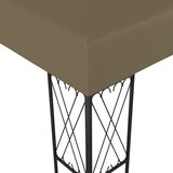  Sjenica od tkanine 3 x 3 m smeđe-siva | shoptok.hr