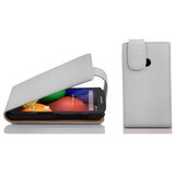 Cadorabo Ohišje, združljivo z Motorola MOTO E v snežno bela - Zaščitni ovitek v obliki flipa iz teksturiranega umetnega usnja, (20559128) | Shoptok.si