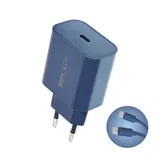 Kućni punjač Huiying CA10 GaN 40W Type C plavi