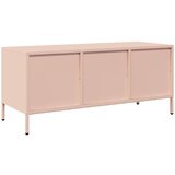 TV ormarić ružičasti 101,5 x 39 x 43,5 cm hladno valjani čelik | shoptok.hr