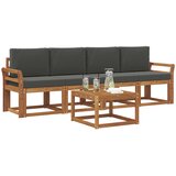  Set vanjskih sofa 5 kom. Prirodna i antracit | shoptok.hr
