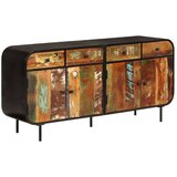  Komoda 140 x 35 x 70 cm od masivnog obnovljenog drva i metala | shoptok.hr