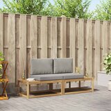  Set vanjskih sofa 2 pcs Bijela i svjetlosiva Poliester | shoptok.hr