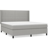 The Living Store Box spring postelja z vzmetnico svetlo siva 180x200 cm blago - Box Spring Postelja, (21503518) | Shoptok.si