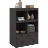 vidaXL Visoka omarica črna 67x39x95 cm jeklo | Shoptok.si