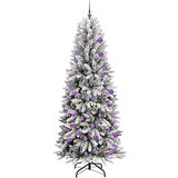 vidaXL Umjetno božićno drvce s stalakom Bijelo 78 x 78 x 210 cm | shoptok.hr