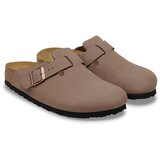 Birkenstock Boston Syn 2.0 Birko-Flor Nubuk Sandali mocca Slike