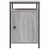  Noćni ormarići 2 kom boja hrasta 40x42x60 cm konstruirano drvo Siva | shoptok.hr
