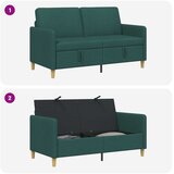SOFA s pohranom Tamnozelena 152 x 78 x 87 cm Poliester | shoptok.hr