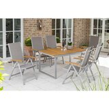 Gardenson Vrtna Garnitura Naxos, 7-Delno, Raztegljiva Miza | Shoptok.si