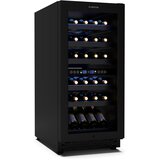 Klarstein Vinovilla 30 Duo hladilnik za vino, 2 hladilni coni, 30 steklenic, lesene police, 5-18 °C | Shoptok.si
