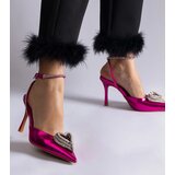 Gemre Pink slingback stilettos embellished with rhinestones Isoda | ePonuda.com
