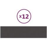  Zidne ploče od tkanine 12 kom tamnosive 60 x 15 cm 1 08 m² | shoptok.hr