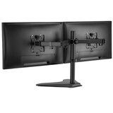 Equip 650123 nagibna namizna monitorska konzola, 17 "-32", 2 monitorja, črna | Shoptok.si