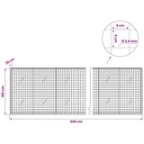  Gabion s žicom debljine 3 5 mm i mrežom 5x5 cm 500x20x100 cm - 20 cm 100 cm 500 cm | shoptok.hr