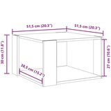  Stolić za kavu boja hrasta 51,5x51,5x30 cm konstruirano drvo | shoptok.hr