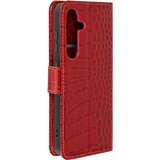 AVIZAR Torbica za Samsung Galaxy S24 Usnje s krokodiljo teksturo, Rdeča, (5000010118) | Shoptok.si