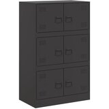 Maison Chic Komoda - Predalnik črna 67x39x107 cm jeklo, (21715960) Cene