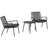Venture Home Mykonos vrtni lounge set, crni | shoptok.hr