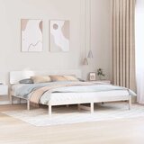  Krevetna konstrukcija Bijelo 180 x 200 cm Čvrsto borovo drvo | shoptok.hr