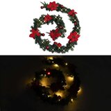  Božićna girlanda s LED svjetlima zelena 2 7 m PVC | shoptok.hr