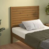  Posteljno vzglavje medeno rjavo 106x4x100 cm trdna borovina, (20646237) | Shoptok.si