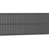 vidaXL Stensko posteljno vzglavje sivo 204x3x90 cm trdna borovina, (20736310) | Shoptok.si