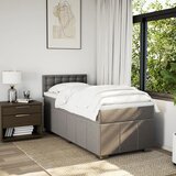  Krevet s oprugama i madracem smeđesivi 100 x 200 cm od tkanine | shoptok.hr