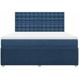  Krevet s oprugama i madracem plavi 180x200 cm od tkanine | shoptok.hr