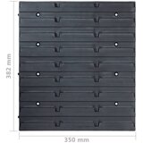  96-dijelni set kutija za pohranu sa zidnim pločama plavi | shoptok.hr