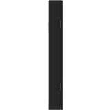  Zidni ormarić za nakit s ogledalom crni 30 x 8 5 x 67 cm | shoptok.hr