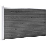  Set panela za ogradu WPC 699 x 105 cm crni | shoptok.hr