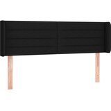  Uzglavlje s ušima crno 147x16x78/88 cm od tkanine | shoptok.hr