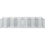  Gabionska dvignjena postelja 2 pcs Srebrna, (5000218537) | Shoptok.si